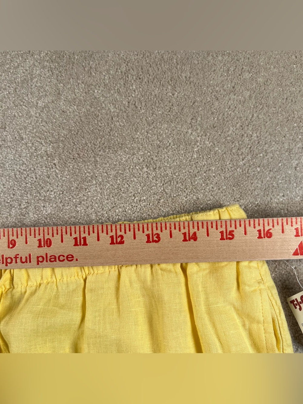 100% Linen Pants Yellow Wide Leg NWT women's Large C&C California Casual Summer - Picture 7 of 7